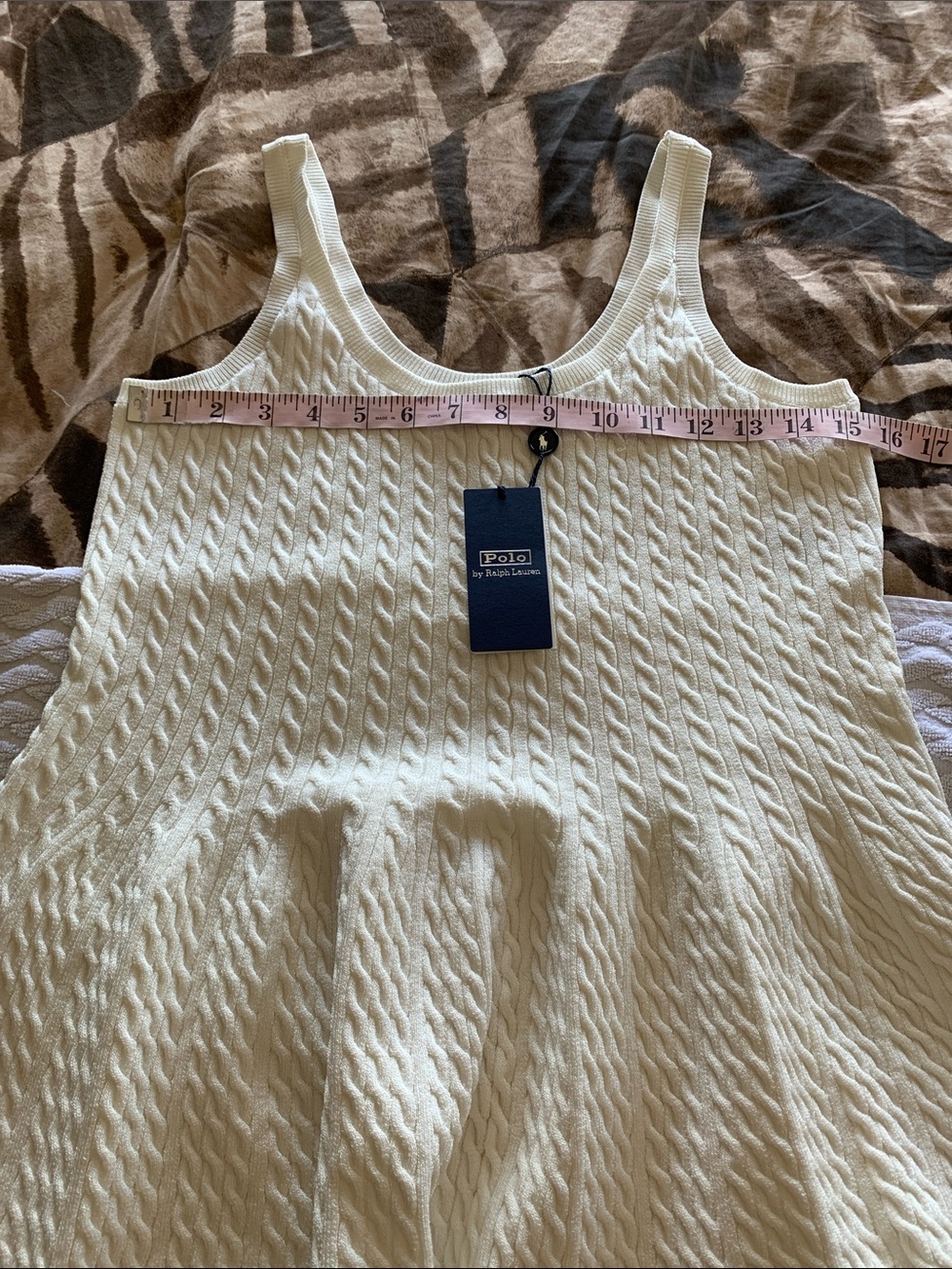 POLO RALPH LAUREN
Cable Knit Sleeveless Sweater Dress
Color: Parchment Cream - Picture 5 of 10